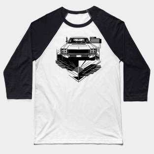 Muscle Car Charger - Engraving Noir Baseball T-Shirt